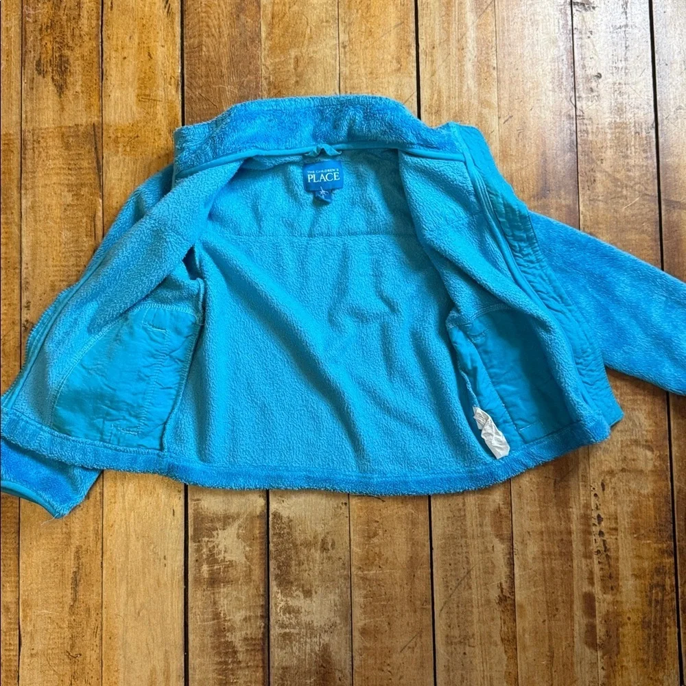 The Children's Place Fleece Jacket Blue size 4 lightweight spring